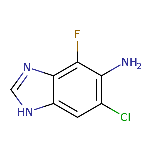 Clc1cc2[nH]cnc2c(c1N)F
