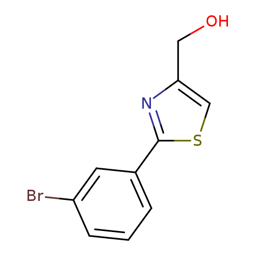 OCc1csc(n1)c1cccc(c1)Br