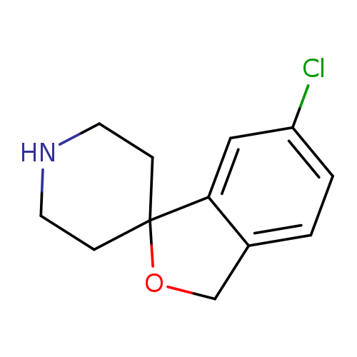 Clc1ccc2c(c1)C1(CCNCC1)OC2