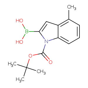 OB(c1cc2c(n1C(=O)OC(C)(C)C)cccc2C)O