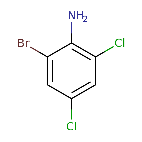 Clc1cc(Cl)c(c(c1)Br)N