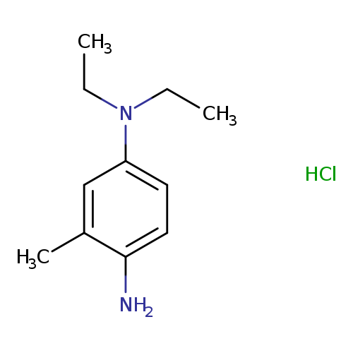 CCN(c1ccc(c(c1)C)N)CC.Cl