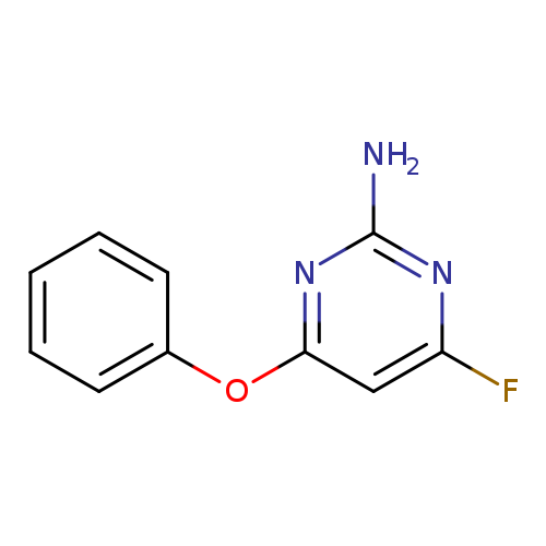 Fc1cc(Oc2ccccc2)nc(n1)N