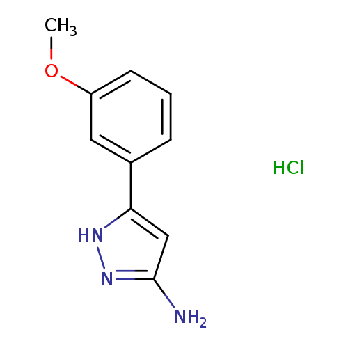 COc1cccc(c1)c1[nH]nc(c1)N.Cl
