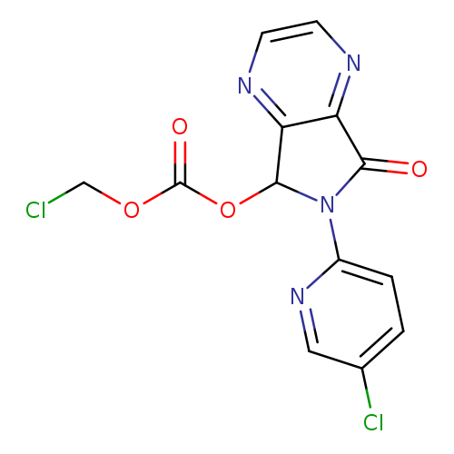 ClCOC(=O)OC1N(c2ccc(cn2)Cl)C(=O)c2c1nccn2