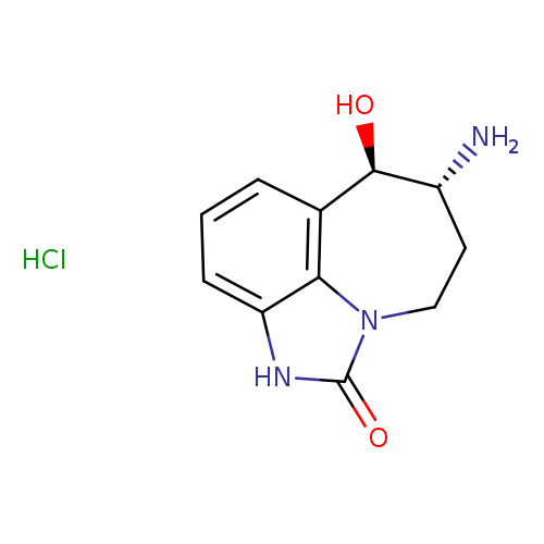 N[C@@H]1CCn2c3c([C@H]1O)cccc3[nH]c2=O.Cl