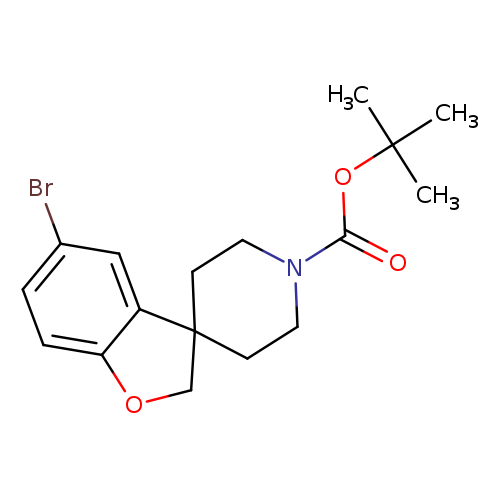 Brc1ccc2c(c1)C1(CCN(CC1)C(=O)OC(C)(C)C)CO2