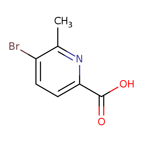 OC(=O)c1ccc(c(n1)C)Br