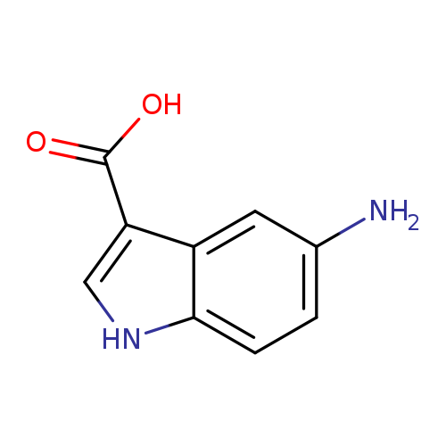Nc1ccc2c(c1)c(c[nH]2)C(=O)O