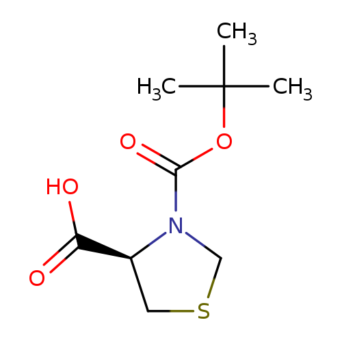 O=C(N1CSC[C@H]1C(=O)O)OC(C)(C)C