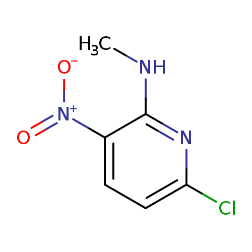 [O-][N+](=O)c1ccc(nc1NC)Cl
