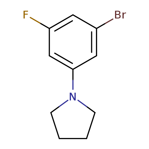 Fc1cc(Br)cc(c1)N1CCCC1