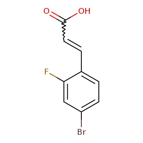 OC(=O)C=Cc1ccc(cc1F)Br