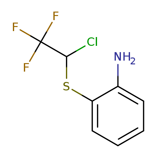 ClC(C(F)(F)F)Sc1ccccc1N