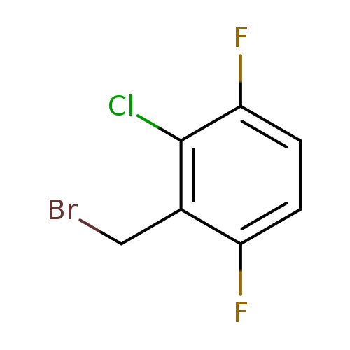 BrCc1c(F)ccc(c1Cl)F