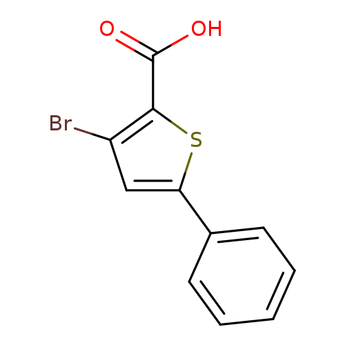 OC(=O)c1sc(cc1Br)c1ccccc1