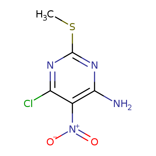 CSc1nc(N)c(c(n1)Cl)[N+](=O)[O-]