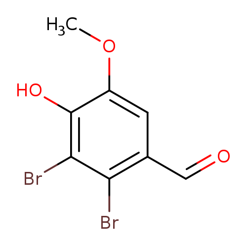 COc1cc(C=O)c(c(c1O)Br)Br