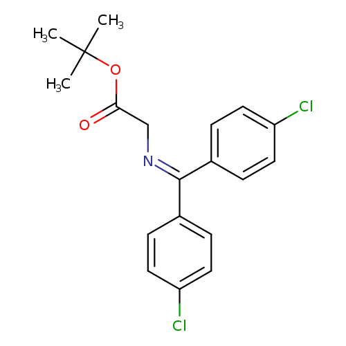 O=C(OC(C)(C)C)CN=C(c1ccc(cc1)Cl)c1ccc(cc1)Cl