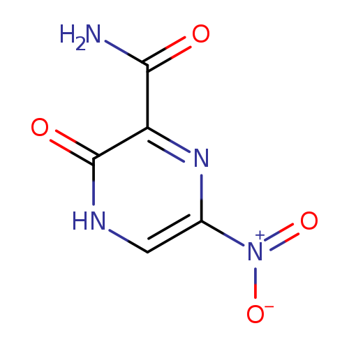 [O-][N+](=O)c1c[nH]c(=O)c(n1)C(=O)N