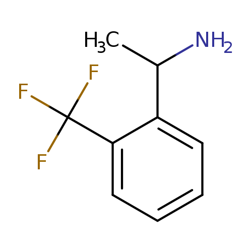 CC(c1ccccc1C(F)(F)F)N