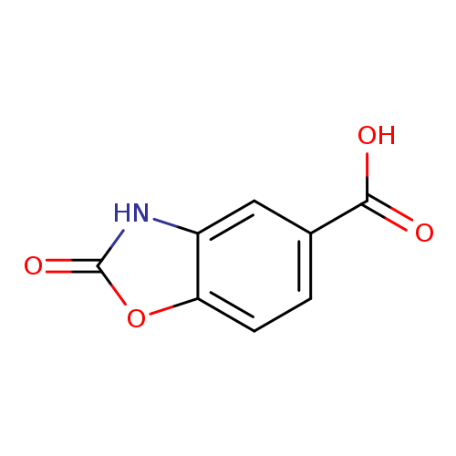 OC(=O)c1ccc2c(c1)[nH]c(=O)o2