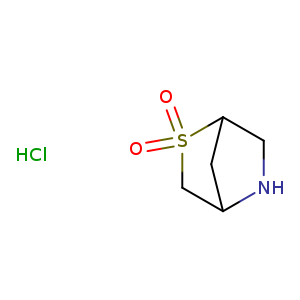 O=S1(=O)CC2CC1CN2.Cl