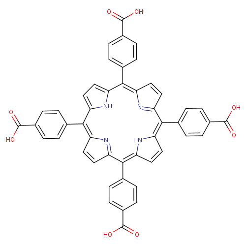 OC(=O)c1ccc(cc1)C1=C2C=CC(=N2)C(=c2ccc(=C(C3=NC(=C(c4[nH]c1cc4)c1ccc(cc1)C(=O)O)C=C3)c1ccc(cc1)C(=O)O)[nH]2)c1ccc(cc1)C(=O)O