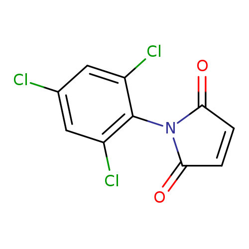 Clc1cc(Cl)c(c(c1)Cl)N1C(=O)C=CC1=O