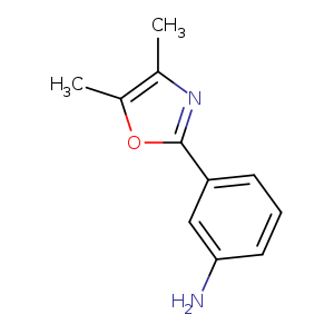 Nc1cccc(c1)c1oc(c(n1)C)C