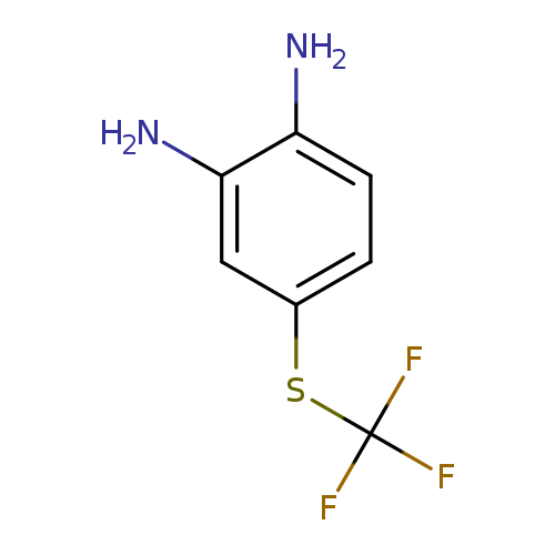 Nc1ccc(cc1N)SC(F)(F)F