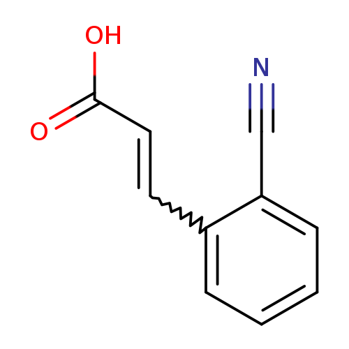 N#Cc1ccccc1C=CC(=O)O