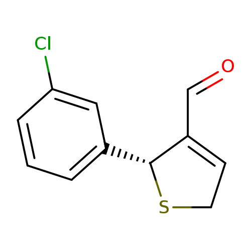 O=CC1=CCS[C@@H]1c1cccc(c1)Cl