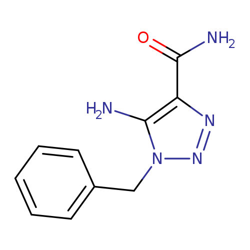 NC(=O)c1nnn(c1N)Cc1ccccc1