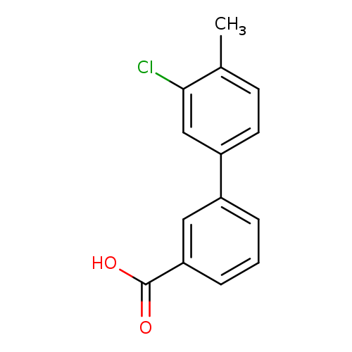 OC(=O)c1cccc(c1)c1ccc(c(c1)Cl)C