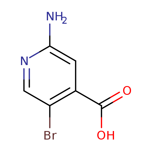 Nc1ncc(c(c1)C(=O)O)Br