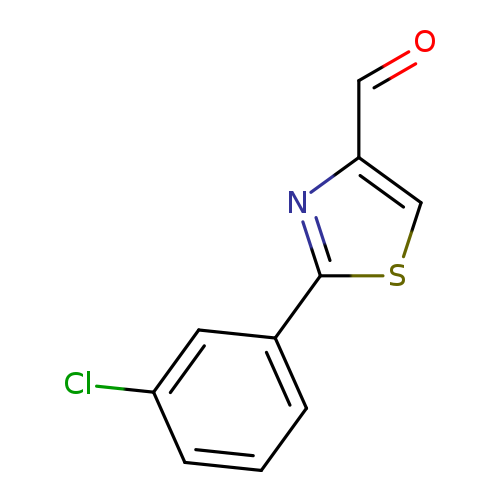 O=Cc1csc(n1)c1cccc(c1)Cl