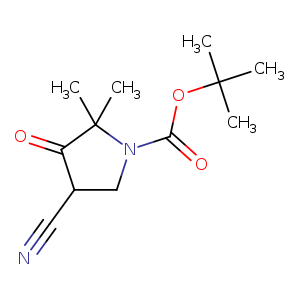 N#CC1CN(C(C1=O)(C)C)C(=O)OC(C)(C)C