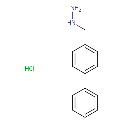 NNCc1ccc(cc1)c1ccccc1.Cl
