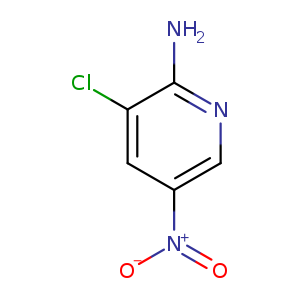 [O-][N+](=O)c1cnc(c(c1)Cl)N