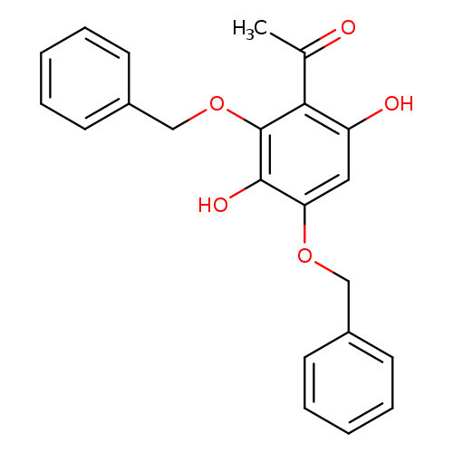 Oc1c(OCc2ccccc2)cc(c(c1OCc1ccccc1)C(=O)C)O