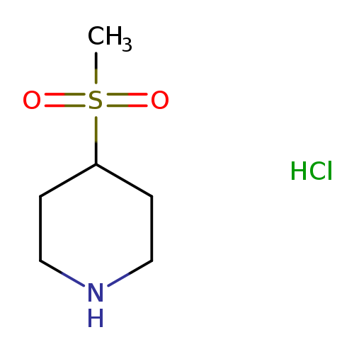 CS(=O)(=O)C1CCNCC1.Cl