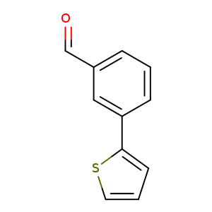 O=Cc1cccc(c1)c1cccs1