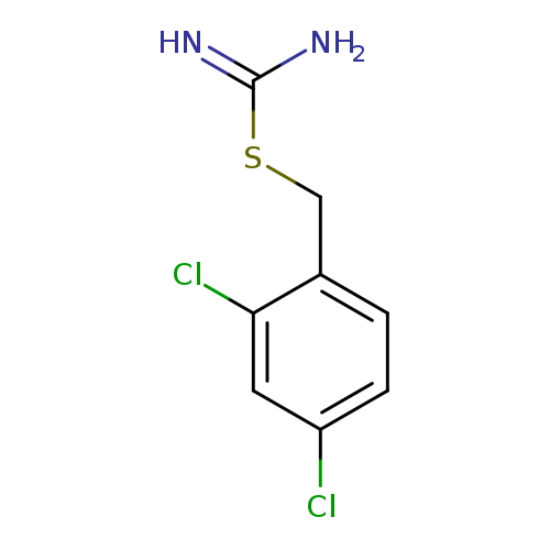 NC(=N)SCc1ccc(cc1Cl)Cl
