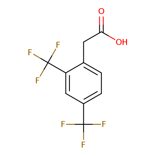 OC(=O)Cc1ccc(cc1C(F)(F)F)C(F)(F)F