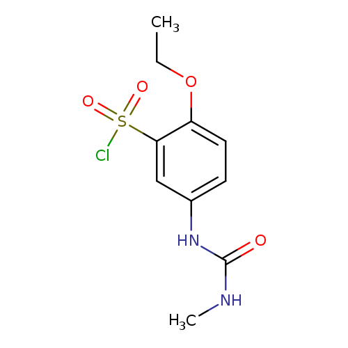 CCOc1ccc(cc1S(=O)(=O)Cl)NC(=O)NC