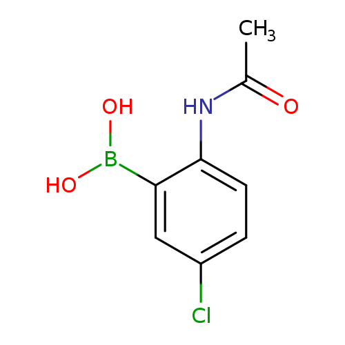 CC(=O)Nc1ccc(cc1B(O)O)Cl