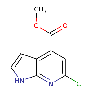 COC(=O)c1cc(Cl)nc2c1cc[nH]2