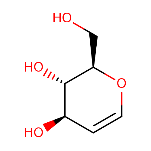 OC[C@H]1OC=C[C@H]([C@@H]1O)O