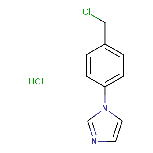 ClCc1ccc(cc1)n1cncc1.Cl